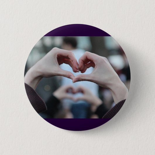 Liefde Ronde Button 5,7 Cm (Voorkant)