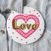 liefde ronde button 6,0 cm (In situ)