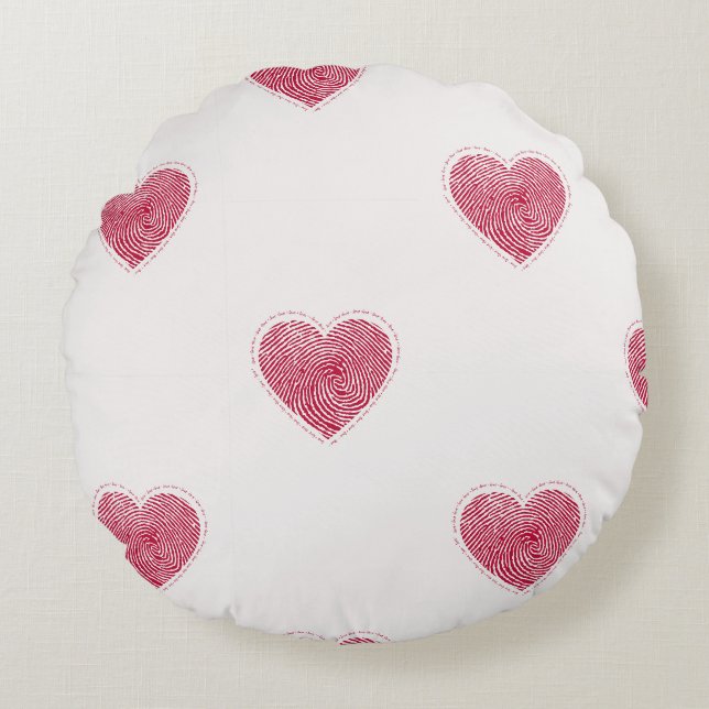 Liefde Ronde Kussen (Voorkant)