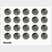 Liefde Ronde Sticker (Vel)