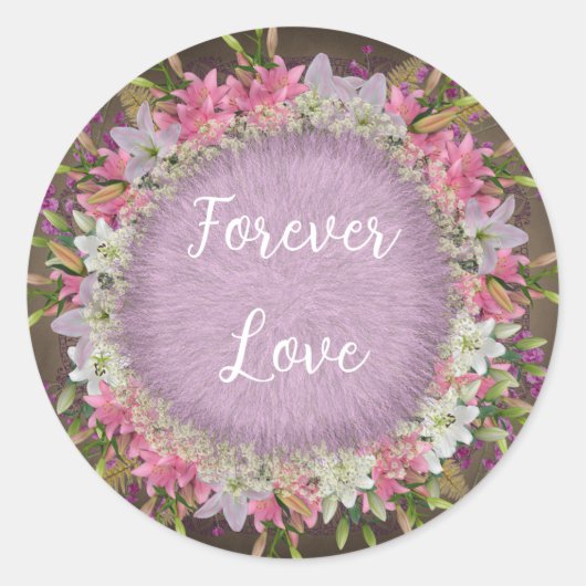 Liefde Ronde Sticker (Voorkant)