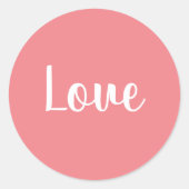 Liefde - ronde sticker (Voorkant)