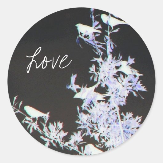 Liefde Ronde Sticker (Voorkant)