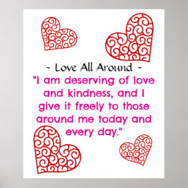 Liefde rondom poster