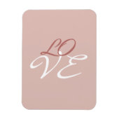 Liefde Roos Gouden Kleur Kalligrafie Script Magneet (Verticaal)