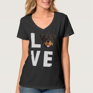 Liefde Rottweiler Rottie Dog T-shirt
