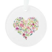 Liefde Roze Floral Heart Sweet Valentijn
