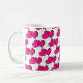 Liefde roze harten mok (Links)