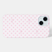 Liefde Roze Polka Dots Patronen Case-Mate iPhone Case (Achterkant (horizontaal))