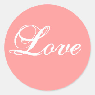 Liefde Roze Sticker