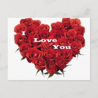 liefde rozen. briefkaart