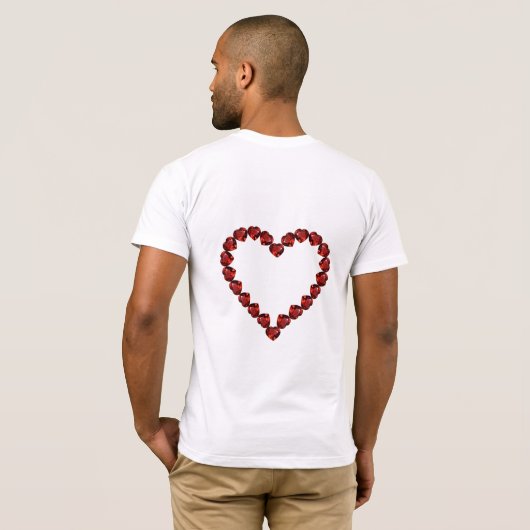 Liefde – Ruby Edelsteen Lettering T-shirt (Achterkant volledig)