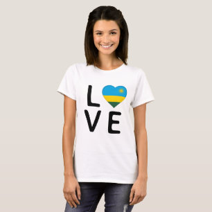 Liefde - Rwanda-vlag T-shirt