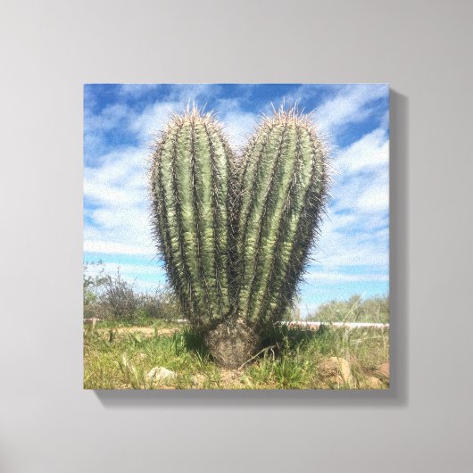 Liefde Saguaro Canvas (Voorkant)