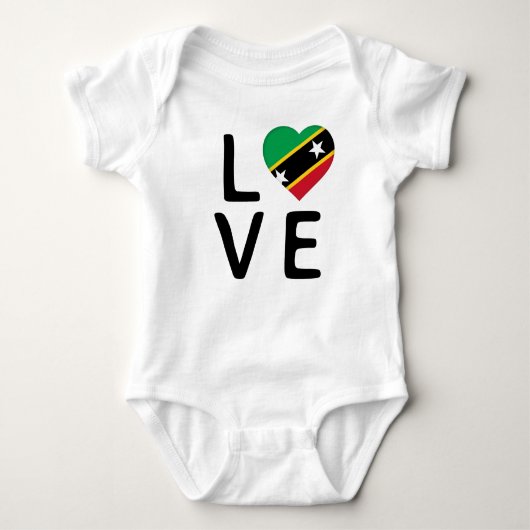 Liefde - Saint Kitts en Nevis Flag Romper (Voorkant)