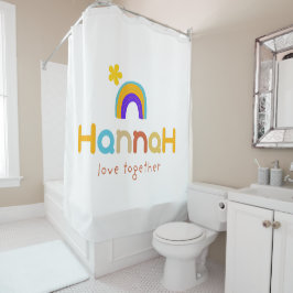 Liefde samen typografie douchegordijn