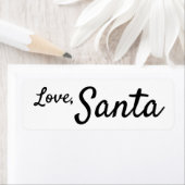 Liefde, Santa Signature Sticker Label Kinder Kerst (Insitu)