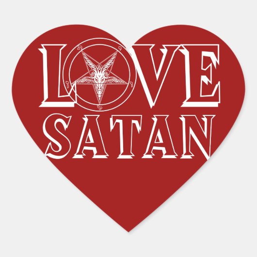 Liefde Satan stickers (Voorkant)