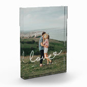 Liefde schattig grillig script koppel fotoblokken (Links)