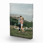 Liefde schattig grillig script koppel fotoblokken (Rechts)