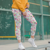 Liefde Schattige Kleurrijke Hart Buttonnen Valenti Leggings