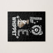 Liefde schattige Whippet Legpuzzel (Horizontaal)
