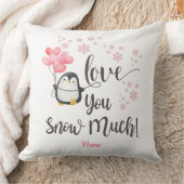 Liefde - Schattigee Valentijn Pinguïn Gepersonalis Kussen (Deken)