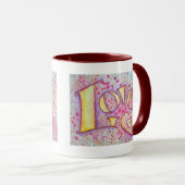 Liefde schilderen mok (Voorkant rechts)