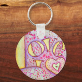 Liefde schilderen sleutelhanger (Voorkant)