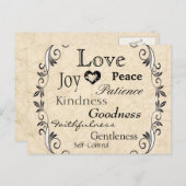 Liefde Schrift Save the Date Aankondigingskaart (Voorkant / Achterkant)