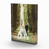 Liefde Script-bedekking | Persoonlijke bruiloft fo Fotoblokken (Rechts)