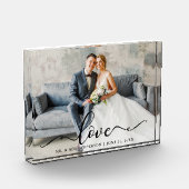 Liefde Script Bruiloft bruid en bruidegom Fotoblokken (Links)