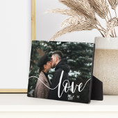 Liefde Script Overlay Couples - Aangepaste foto Fotoplaat