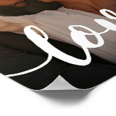 Liefde Script Overlay Foto afdrukken Poster (Hoek)