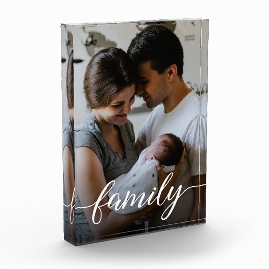 Liefde Script Persoonlijke familiefoto Fotoblokken (Links)