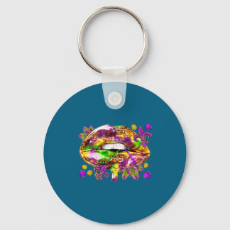 Liefde Seksy Lippen Mardi Gras Carnaval Vet Sleutelhanger