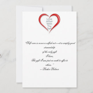 Liefde Self Card Reminder Bedankkaart