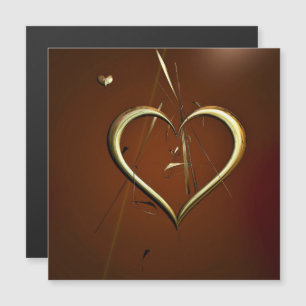 Liefde Shards of Gold Magnetic Kaart