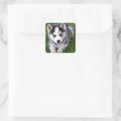 Liefde Siberische Husky Puppy Dog Groet Stickers (Tas)