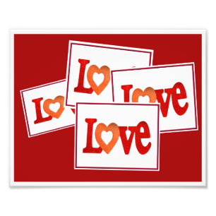 Liefde Sign Foto Afdruk