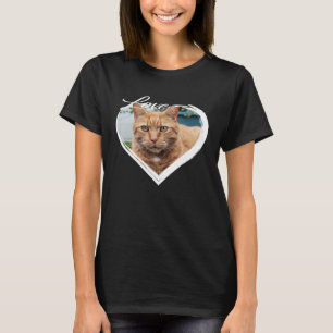 Liefde Sinaasappel Tabby Ginger Cat Kitten Ik hou T-shirt