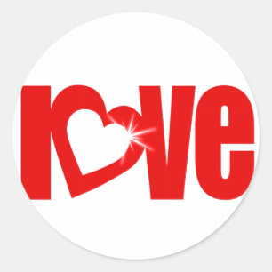 Liefde sint-juttemietsje rode witte stickers
