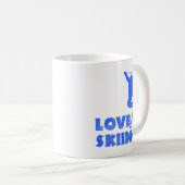 Liefde Skiën Koffie Mok (Voorkant rechts)