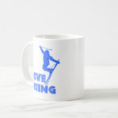 Liefde Skiën Koffie Mok (Voorkant links)