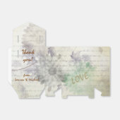 Liefde slaagt nooit in bruiloft of Valentijn Bedankdoosjes (Uitgevouwen)