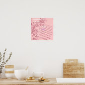 Liefde slaagt nooit in Collage Wedding Vows Poster (Keuken)