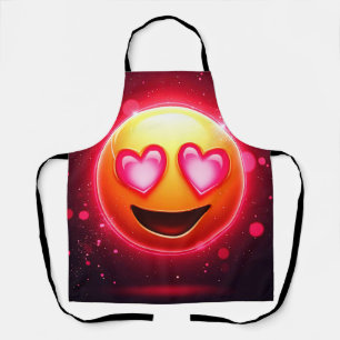 Liefde sloeg emoji harten gloeien schort