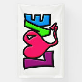 Liefde Spandoek (Verticaal)