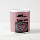 Liefde....Sparkles Extra Grote Beker (Voorkant)