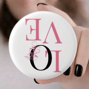 Liefde Speld Knop —Valentijnsdag Cadeau —Romantisc Ronde Button 3,2 Cm